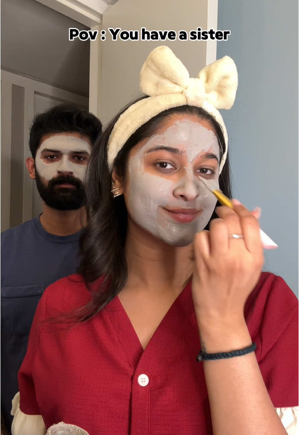When self care isn’t optional 😋 👧🏼:@Unnati 🦋 #mensfashion #funnyvideo #sister #brother #merrychristmas #christmas #skincare #meme #fyp #fy 