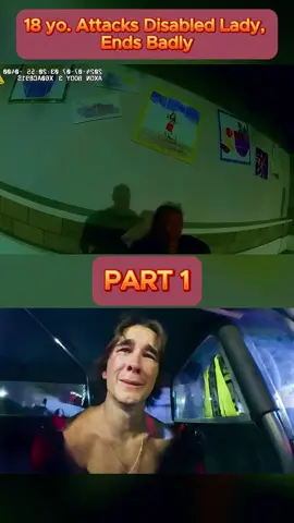 18 yo. Attacks Disabled Lady, Ends Badly - Part 1 #cops #copsoftiktok #copsontiktok #copstiktok #police #chase #copschase #foryou #fyp #usa 