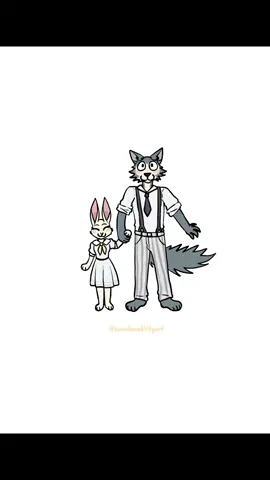 Merry Christmas everyone!!! ❄️💖🎁EDIT: thank y’all so much for such love on this :3 💖 I love these two so much it’s so fun to draw them!! #beastars #beastarslegoshi #beastarsharu #beastarsanimation #fyp 