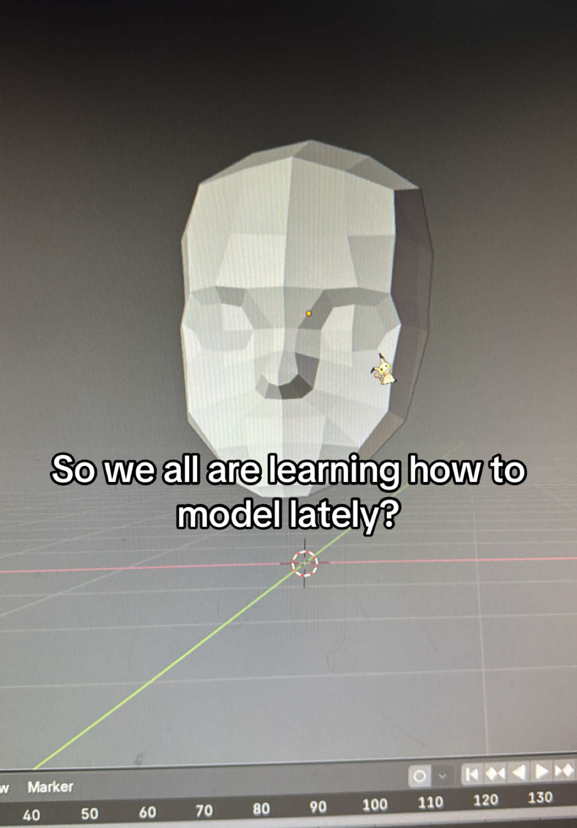 Btw I followed the tutorial by @/crashsune academy on yt #blender #3dmodeling #lowpoly #lowpolyart #game #videogame #gamedev #art #mouthwashing 