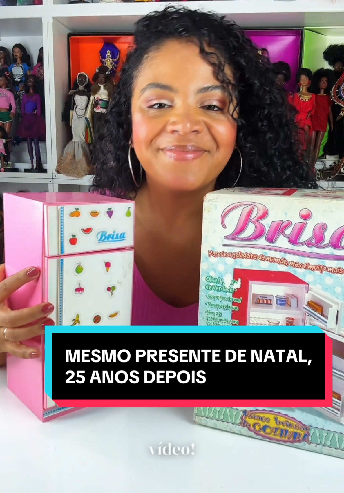 O mesmo presente de Natal, 25 anos depois! Geladeira Brisa (Elka Brinquedos) #NatalDeLembranças #BrincandoDeInfância #ColecãodeMemórias