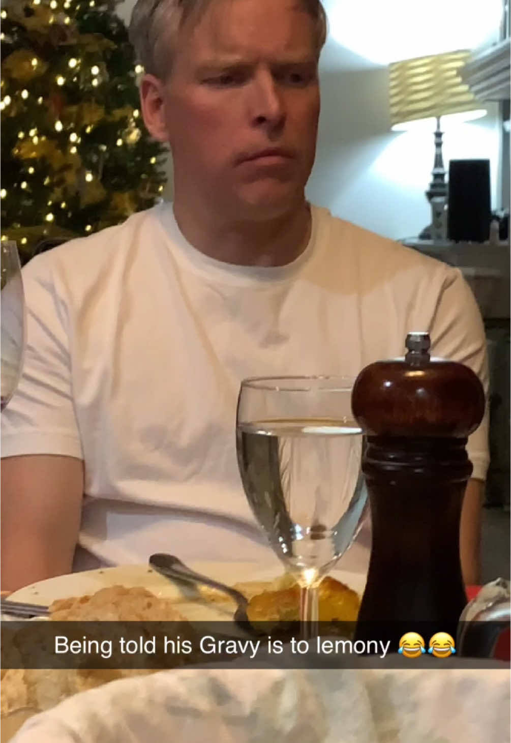 He tried his best😂😂 #merrychristmas #gravy #lemoney 