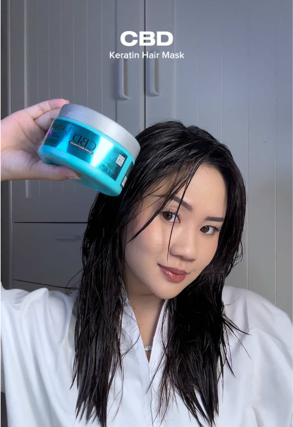 love the resultt!💨🤍 goodjob @CBD Professional   
 #CBDProfessional #CBDKeratinHairmask #CBDKeratinpro
 #ApprovedbyRey #SayNoToFrizzyhair