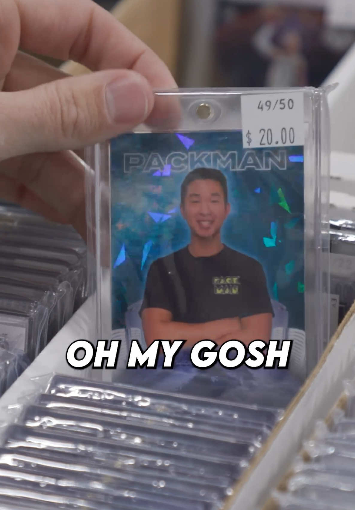 I found a card of @Packman in a value box 😱 #cardcollector2 #sportscards #cardshow #pacman 