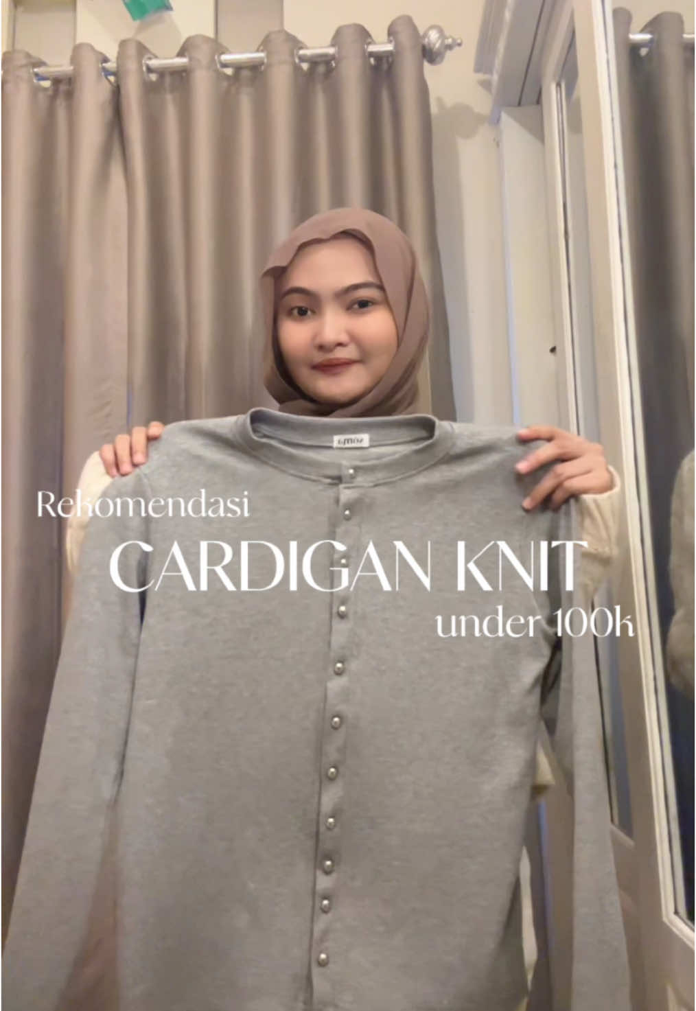 beneran harus beli semua warna sih ini #cardiganoutfit #knitcardigan #outfitinspo #ootdhijab