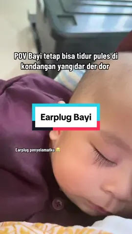 Untung uda siapin earplug utk bayi. Jadi ga kaget2an dan tidurnya alhamdulillah pules 😭 bisa di pake untuk penerbangan juga bund #fyp #earplug #earmuffs #kondangan #telingabayi #bayi4bulan 