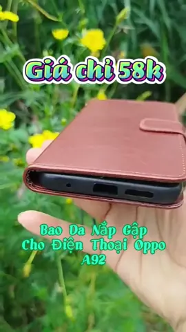 Bao Da Nắp Gập Cho Điện Thoại Oppo A92 #baodadienthoai #phukiendienthoai #oplungoppo #oppocase #xuhuong #xh 