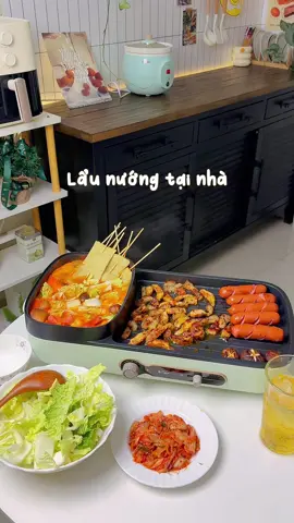 Mở tiệc lẩu nướng đãi cả nhà thôi mn ơi  🍲🍤🥓 #thaoonha #fyp @Bear Vietnam Store  #bearvietnamofficial #beplaunuong #giadungtienich #homedecor 