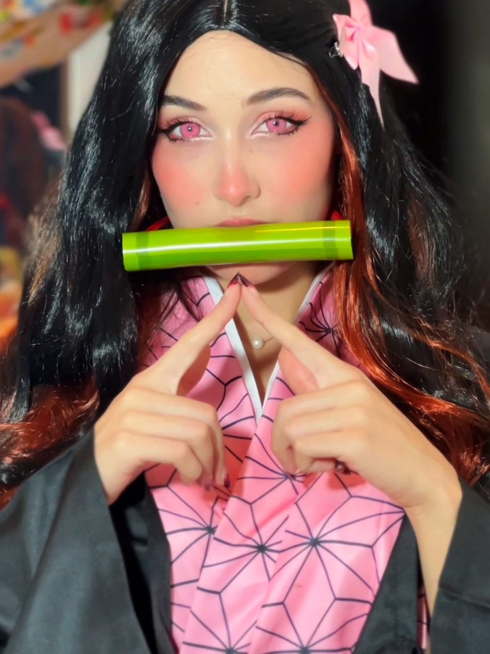 Nezuko cosplay tutorial !  #morocco #cosplay #tutorial #anime  #demonslayer 