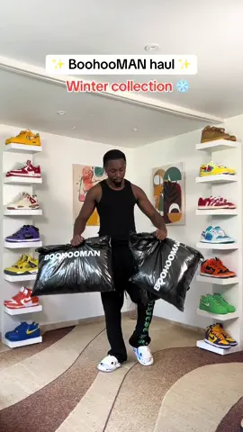 New @boohooman winter collection ❄️💦 BoohooMAN outfits always hit different 😎 Use « NOEL40 » and get extra 40% off at checkout #mrpreestige #boohooman #unboxing #haul #winteroutfits #mensoutfits #streetwear 