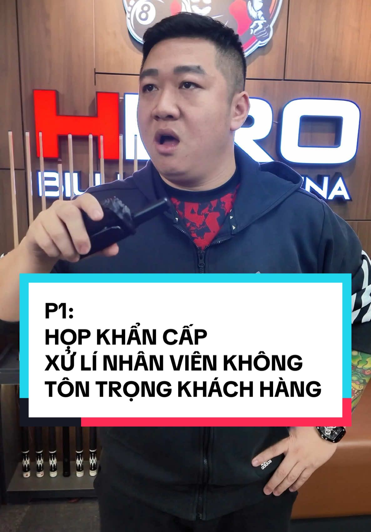 Xử lí nhân viên không tôn trọng khách hàng..#herobilliardsarena #hopkhancap #xuhuongtiktok #viralvideo
