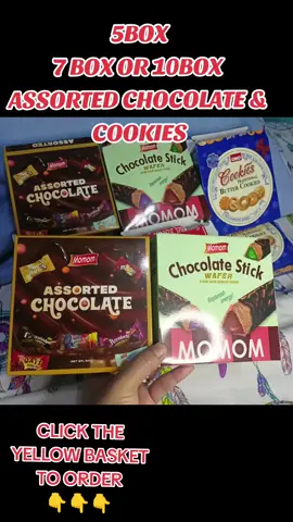 5BOX , 7 BOX OR 10 BOX ASSORTED CHOCOLATE AND COOKIES KAYA CLICK THE YELLOW BASKET PARA MAKAORDER #10boxescookiesandbiscuit #10boxassorted #10boxassortedchocolatebuttercookies #10boxassortedchocolate #10boxassortedchocolate #10boxassortedchocolateandbiscuits #trending #trendingnow #viral_video #viraltiktok #viral #VIRAL #trendingvideo 