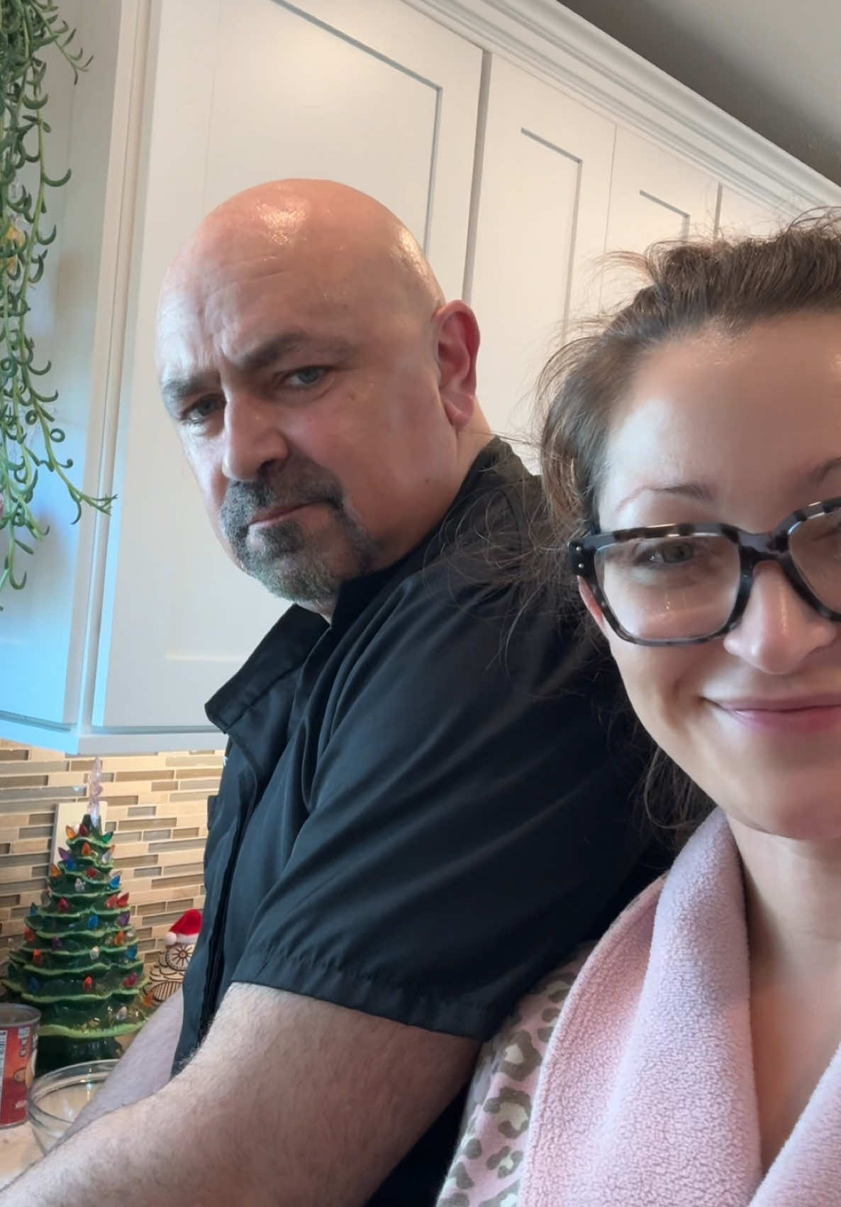 Showing my husband my second favorite christmas song… 😏