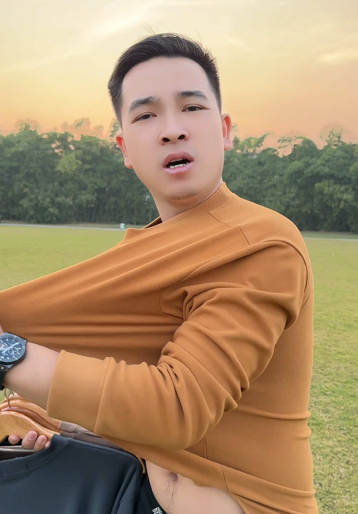 Áo giữ nhiệt dài tay nỉ lông thỏ ấm áp ạ