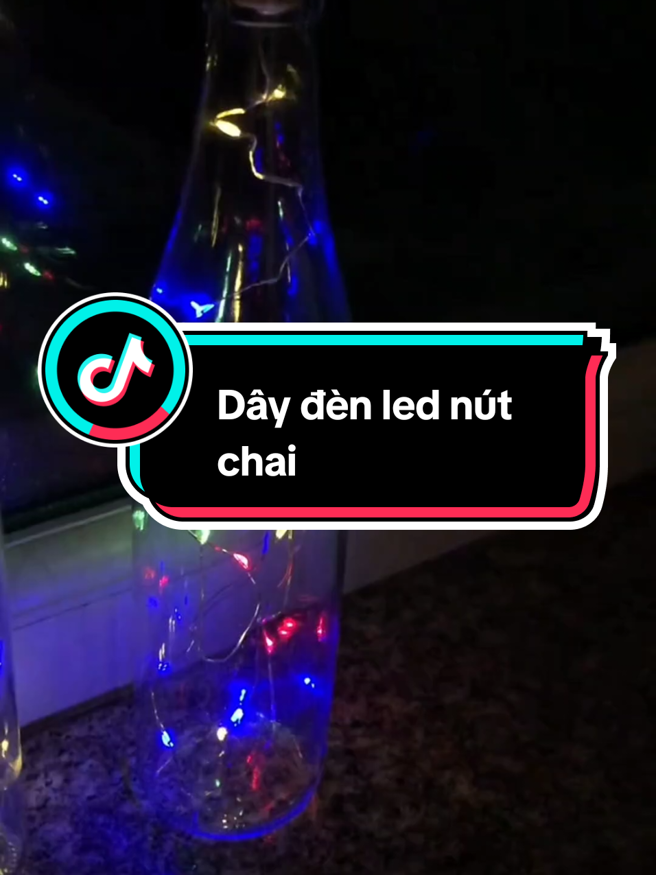 Dây đèn led nút chai lung linh #daydenled #daydenledtrangtri #daylednutchai 