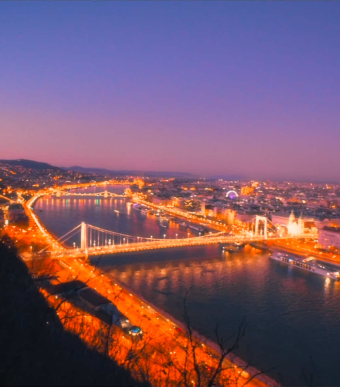 this view of budapest at sunset #cinematic #cinematography #videography #filmmaking #sunset #budapest 