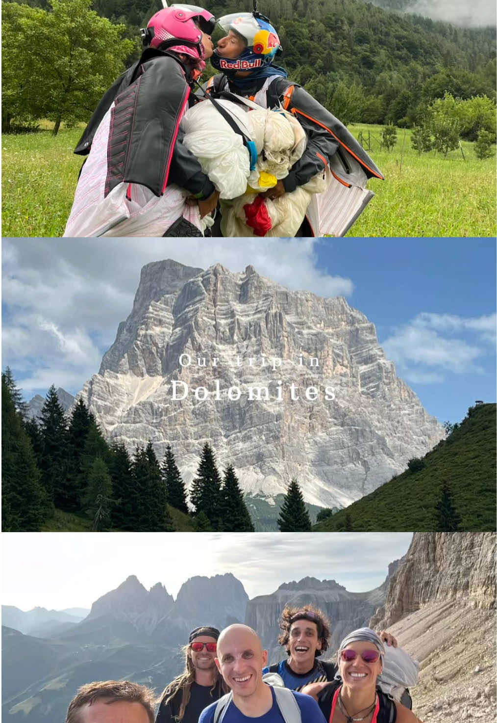 Our trip in #dolomites ✨🪂 Full video in YouTube 🚨 Athletes / flying cam : @fredfugenSF  & Laurence Fugen, Jean-Phi Teffaud, Nic Scalabrino and Julian Ortiz#CapCut 