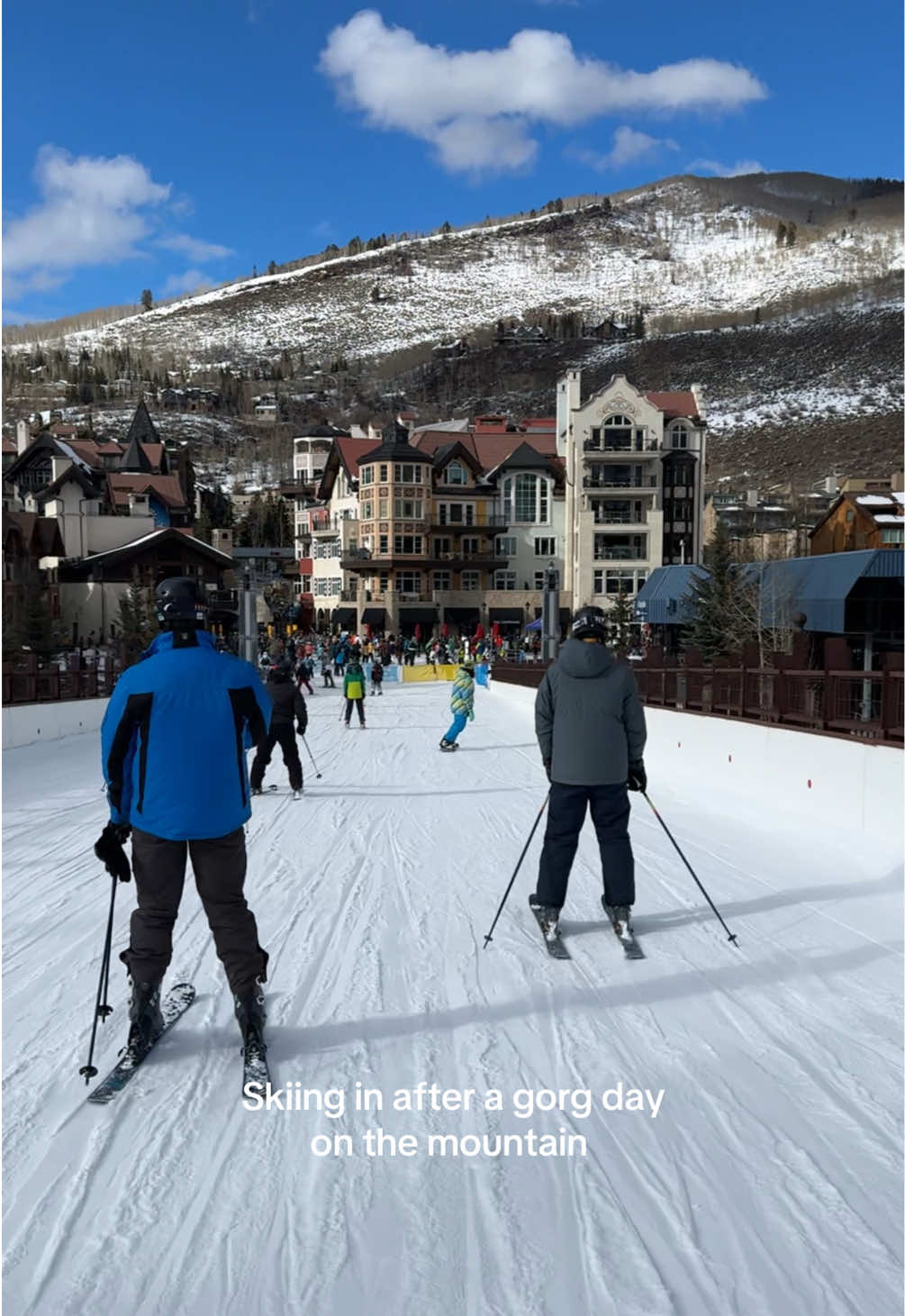 We deserve a 🍻 #skiday #vail #colorado #skiing #fyp #travel #christmas 