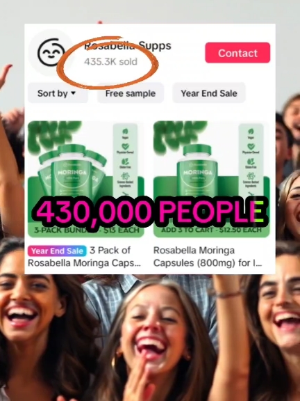 Limited time flash sale for Rosabella's Moringa! 03 for the price of one! Hurry up before it ends! #creatorsearchinsights #moringa #supplements #healthy #rosabellamoringa 