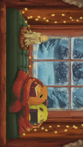 Double posting this because the desktop version of this scene is a million times cozier 🤎 Hope you all have a merry holiday season!  And thank you so much to everyone who supported my art in the past year whether it’s sharing it, using my wallpapers, snagging some merch and little plush friends, or even a smile as you scroll :) . . . . . . . #animation #procreate #wallpaper #frog #cozy #winter #holidays #christmas #chill #cottagecore 