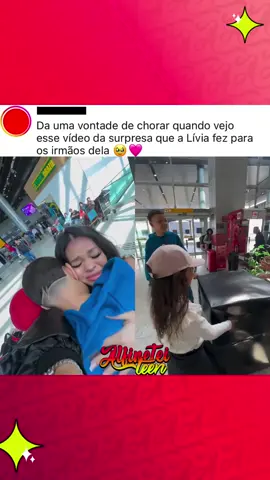 Voltou a viralizar o vídeo em que Lívia Rafaelle surpreende seus irmãos ao contar que eles vão para a Disney. Vocês acompanham a Lívia nas redes sociais? ☺️❤️ #karambalivia #influenciadora #famosa #fofoca #surpresa #alfineteiteen 