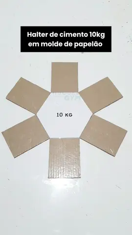 Peso caseiro top em molde de papelão 💪😎 . . . . #comotreinaremcasa #treinoemcasa #academiacaseira #academiaemcasa #housegym #treinosemcasa #exerciciosemcasa #pesoscaseiros #