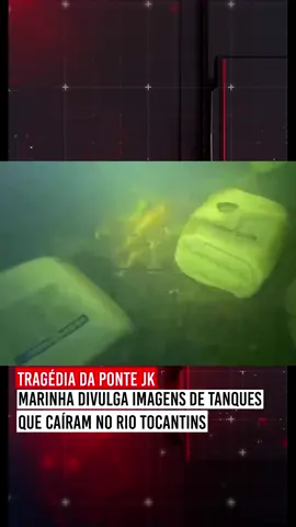Imagens divulgadas pela Marinha do Brasil, nesta quinta-feira (26), mostram parte da carga dos caminhões que carregavam defensivos agrícolas e ácido sulfúrico e que ficaram submersos no Rio Tocantins, após o desabamento da ponte Juscelino Kubitschek de Oliveira, na divisa dos estados do Maranhão e do Tocantins. FONTE: G1 Maranhão #Tragedia #estreitomaranhão #aguiarnopolistocantins