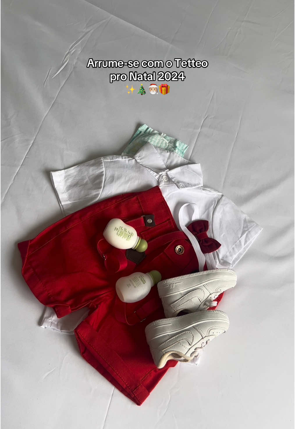 Melhor postar depois do que nao postar 🤣✌🏼 Natal 2024 🥰✨ #lookdenatal #lookbebe #natal2024 #merrychristmas 