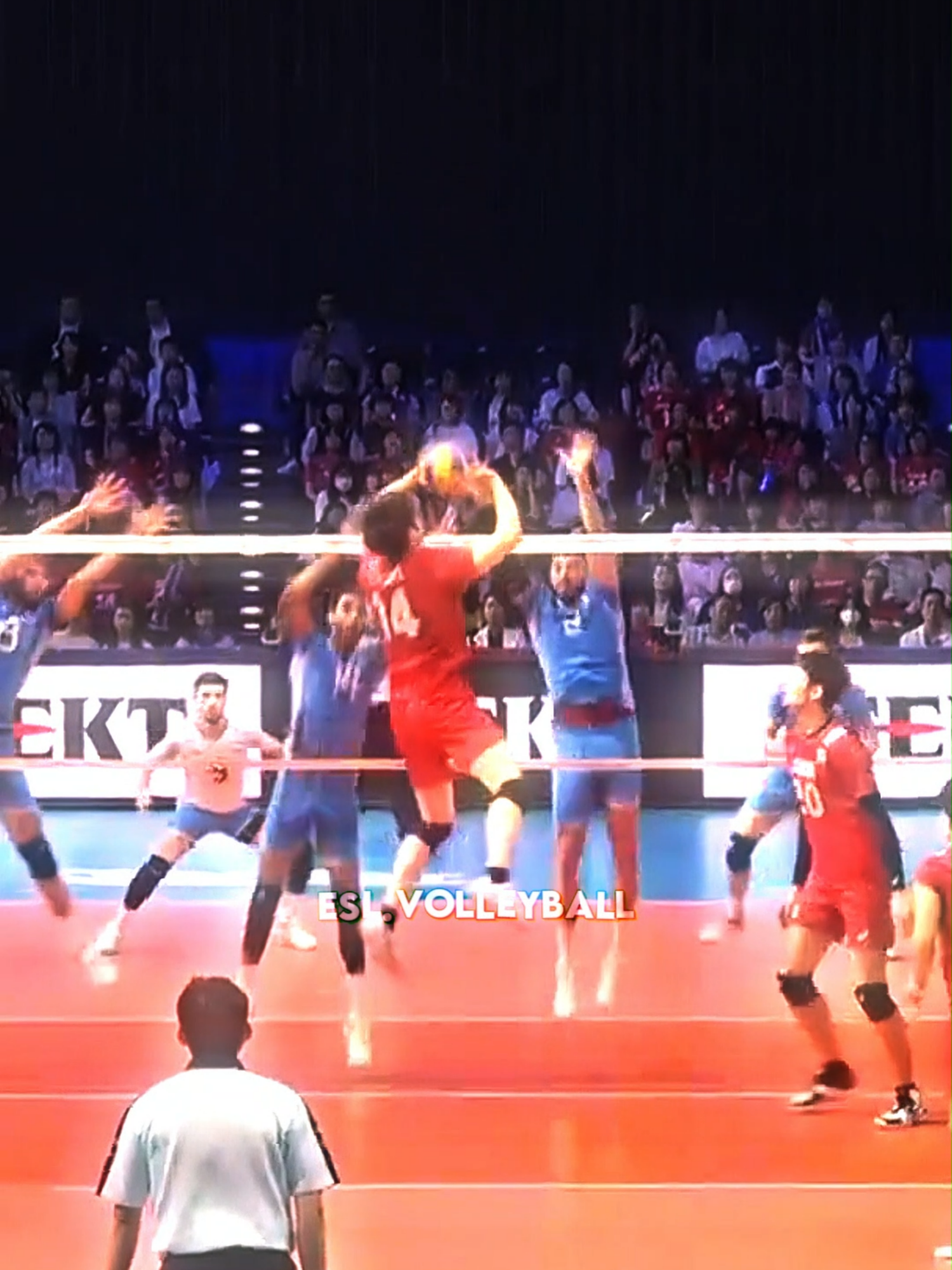 This play shocked the whole crowd! 🤩😲 #fyp #volleyball #haikyuu