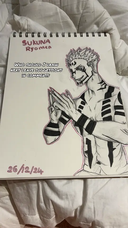 #jjk #jjkdrawing #drawing #art #artist #arty #sukuna #sukunaart #sukunadrawing