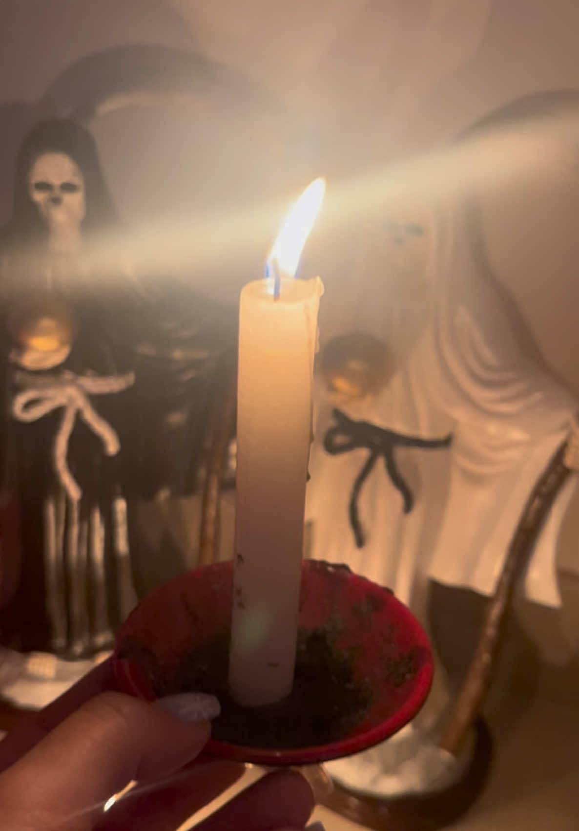 Bendiciones recuerda que cualquier ritual con la santísima me puedes escribir privado amén #tarotist #unitedstates #usa #santamuerte #mexico #usa🇺🇸 #texas #niñablanca #houston #lasvegas 