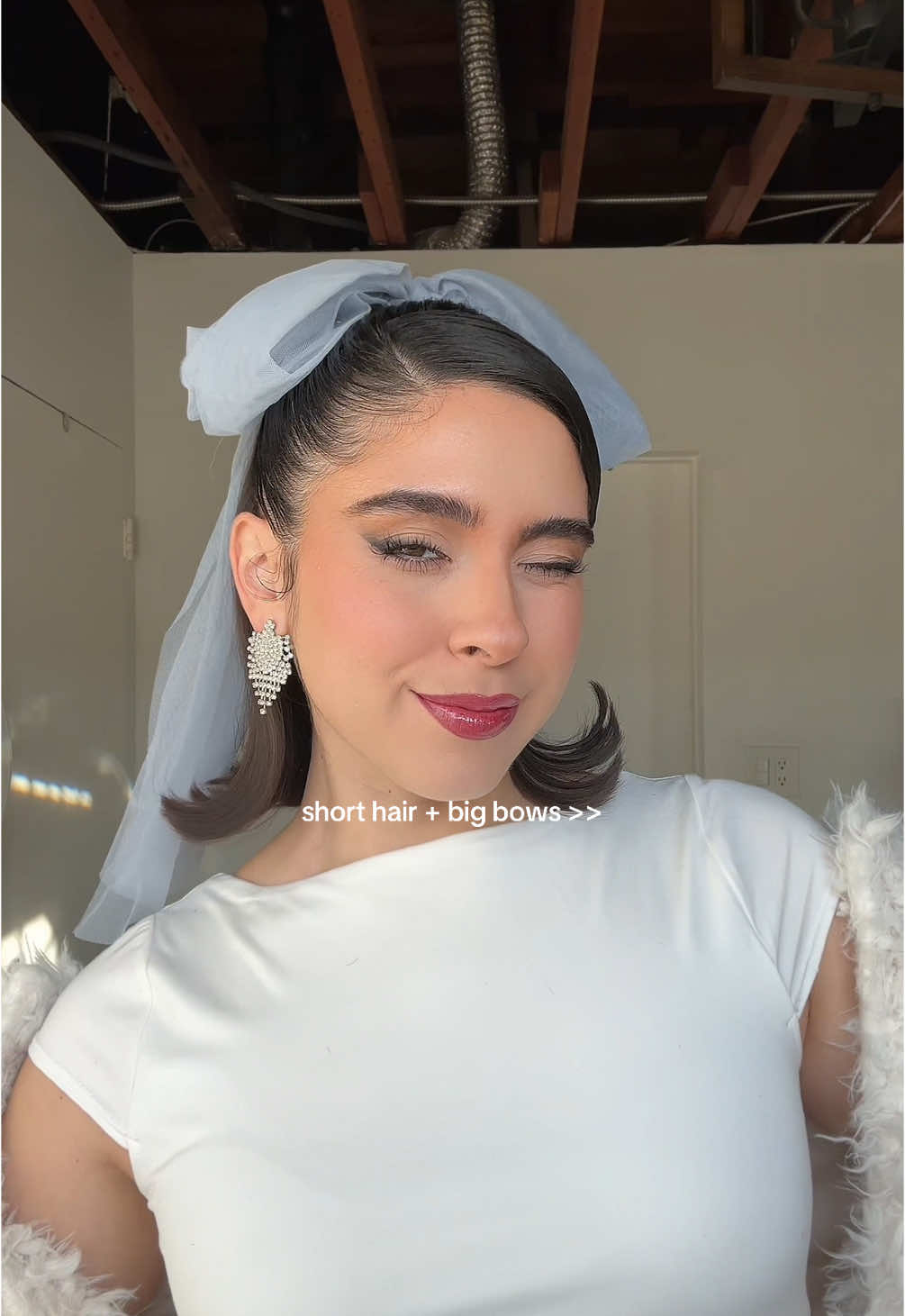 my new fave combo🎀  all products linked in my shopmy💫 #shorthair #shorthairstyles #bowhairstyle #sleekhair #halfuphalfdown #easyhairstyles #bobhairstyle #hairtok 