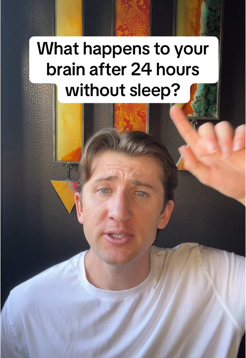 What happens to your brain after 24 hours without sleep? #sleep #brain #health #wellness #fyp 