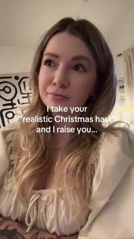 and it’s cute as hell and I’m thankful for her love. #christmashaul #realisticchristmashaul 