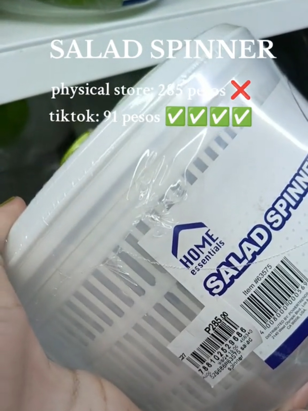 Huy triple ang presyo sa physical store nitong Salad Spinner kaya bumili ka na agad hanggat nakasale! 😍 #saladspinner #spinner #spinners #vegetablesalad #newyear #trending 