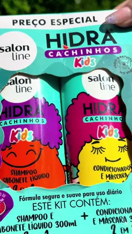 Linha completa Hidra Cachinhos kids da @Salon Line  #salonline #migssalonline #heymigssl #publisl #cabelocacheado #produtosdecabelo #fypage #foryouu 