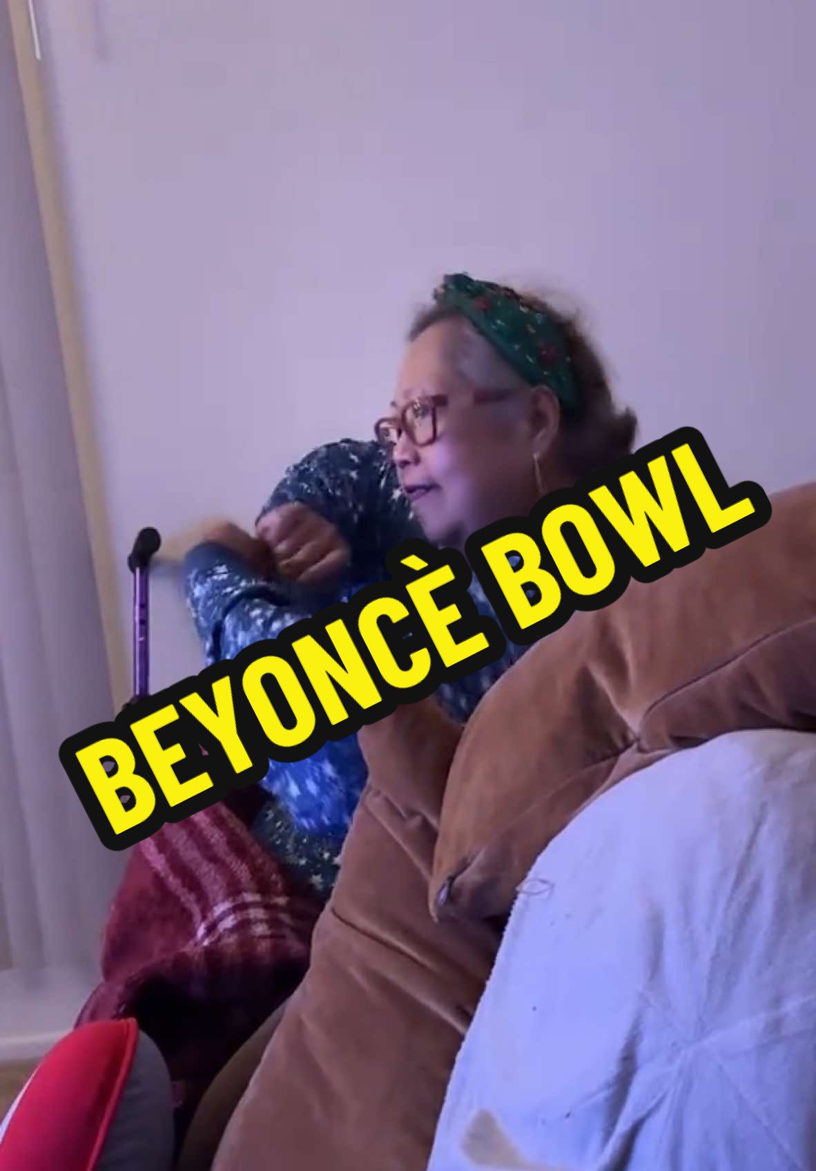 Mama LuLu watching herself perform.