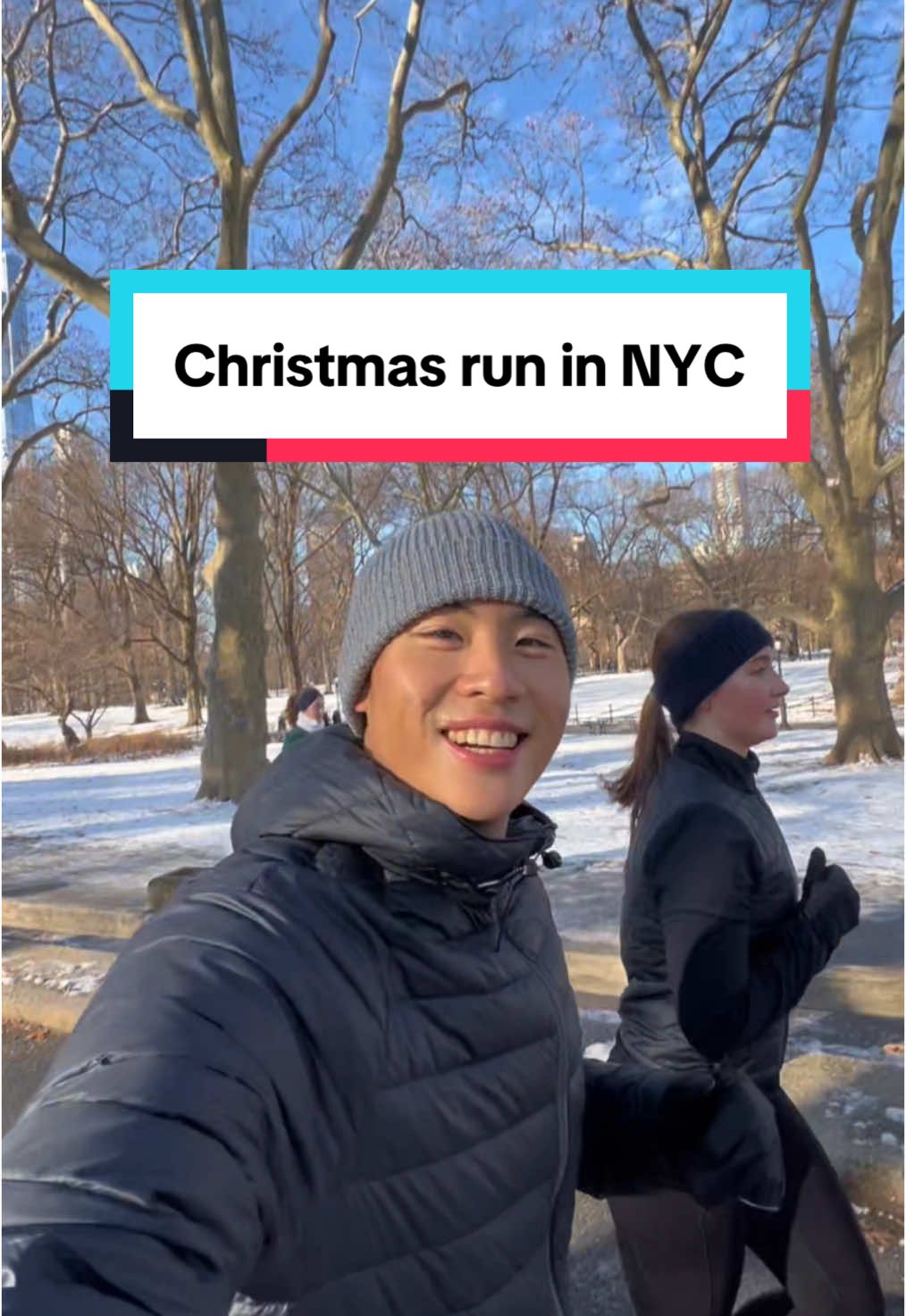 Running in Central Park on Christmas  #Running #christmas #newyork #centralpark #runners 