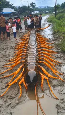 Look at the size of this centipede. What do you think It is? #giantseacreatures #weirdtok #cursed #seacreatures #nightmarefuel #horrortok #horror #weird #weirdcore #foundfootage #scary #creepy #dreamcore 