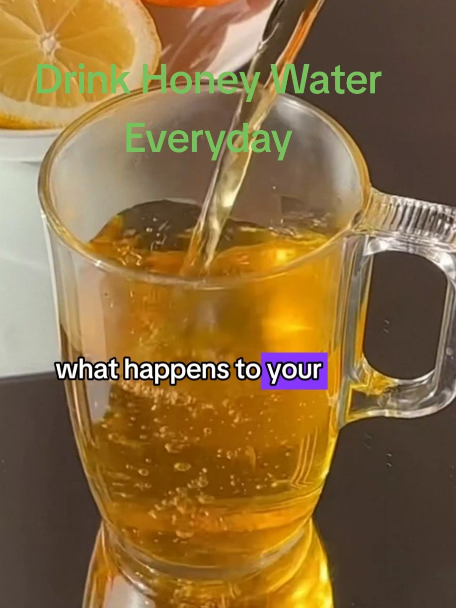 Drink Honey Water Everyday #health #DidYouKnow #foryou #healthtips #fyp 