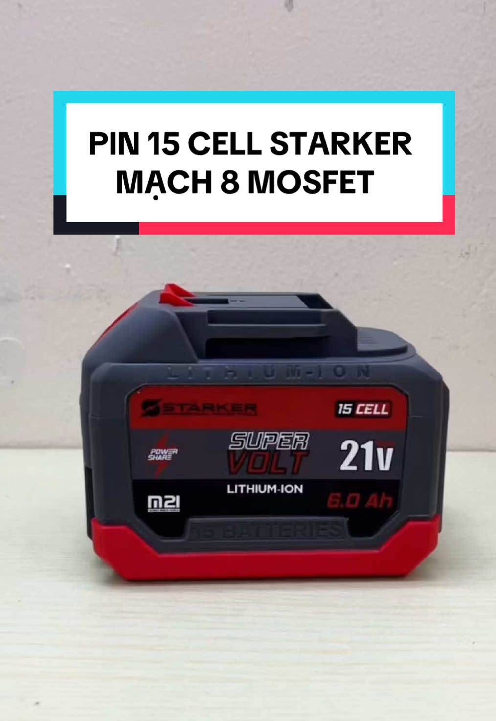 PIN STARKER là thương hiệu đến từ Đức. Được trang bị dòng xả cao, thời gian sử dụng được lâu. Xài cho các máy khoan, máy mài, máy siết bulong mạnh mẽ do có thiết kế mạch 8 mosfet mạnh mẽ. #STARKER #pinphothong #khoanpinduyenha 