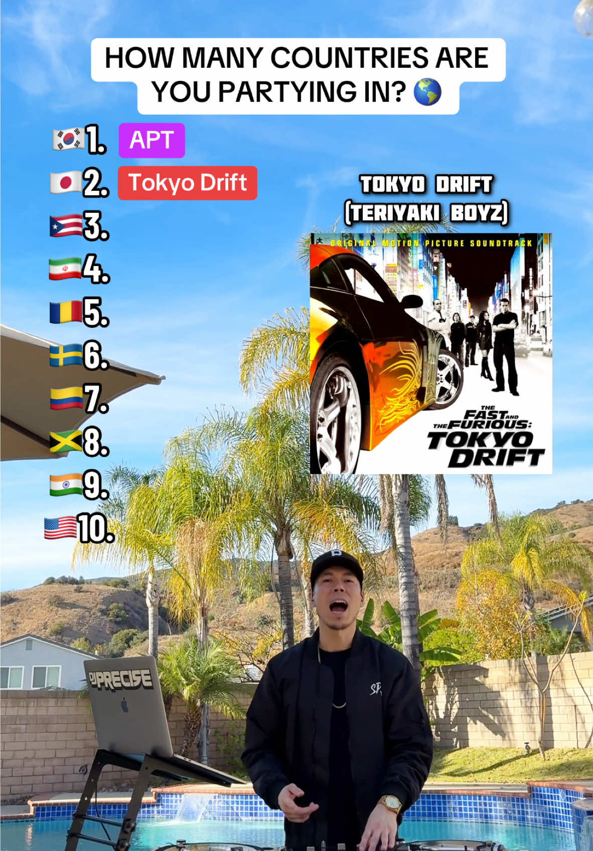 How many countries are you partying in? 🌎