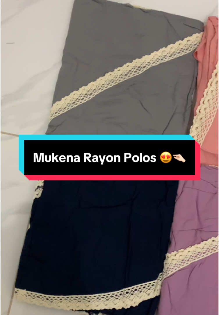 (free tasbih) Mukena Polos Rayon Tas Pouch#mukenahcantik #mukenahrayon #mukenah #rayonpolos #fypage 