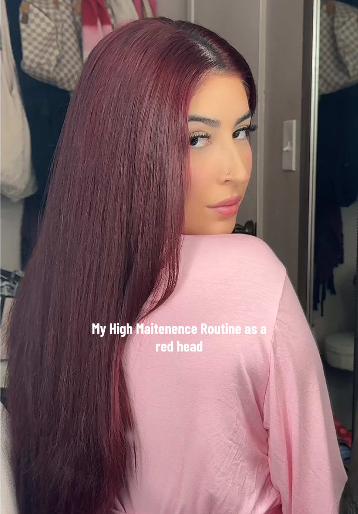 High maitenence routine for a high maitenence girly 💓 #redhair #redhairgirl #creatorsearchinsights @Color Wow Hair @Dyson USA @K18 Hair @THE OUAI 