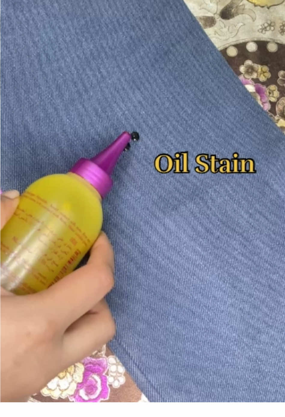 How to Remove Oil Stains from your Clothes  #oilstains #stains #remove #hacks #tipsandtricks #foryou #fyp 