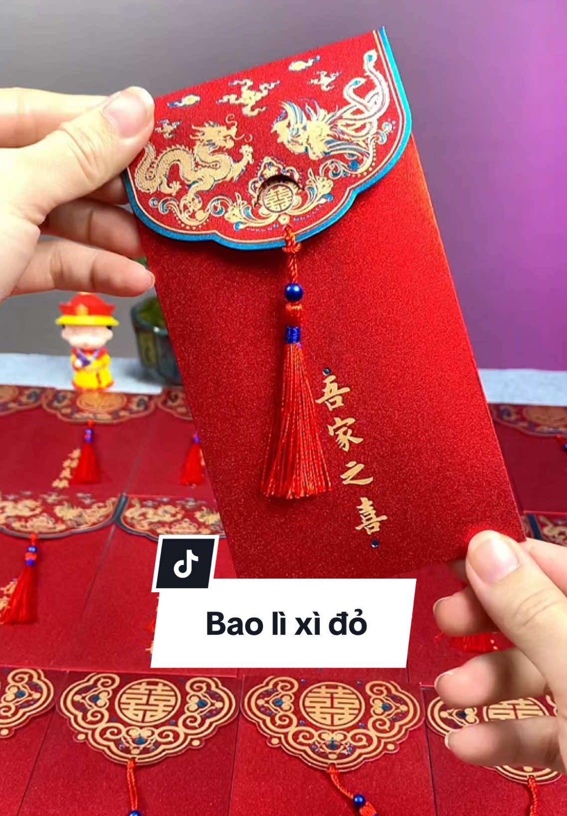 Bao lì xì đỏ #baolixitet #baolixibetrap #tết #cuoi  