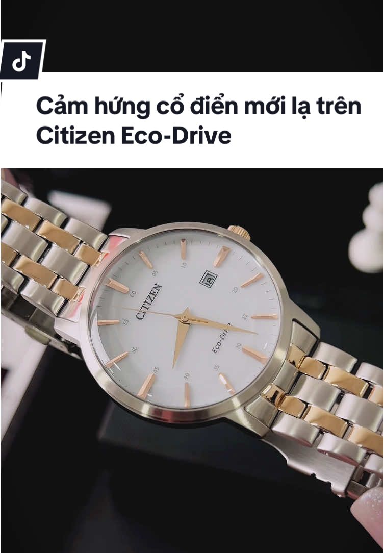 Citizen Eco-Drive lạ mắt với tone màu cổ điển, mạ vàng Demi cực sang #donghohaitrieuunbox #BM746681H #donghocitizen #citizenecodrive #donghochinhhang