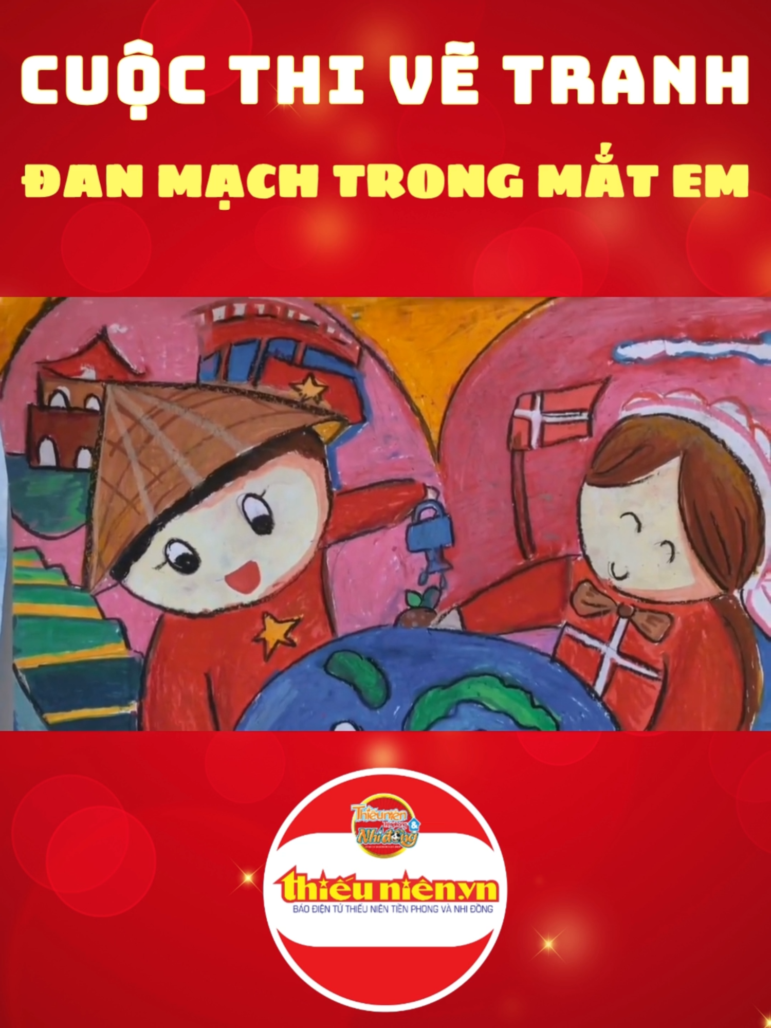Cuộc Thi Vẽ Tranh Đan Mạch Trong Mắt Em đã nhận được hơn 24,000 bài dự thi đến từ các tỉnh – thành trên toàn Việt Nam. Với chủ đề “Những Ý Tưởng Xanh”🌱, cuộc thi khuyến khích các thí sinh nhỏ tuổi tham gia lan tỏa thông điệp về các vấn đề bảo vệ môi trường bằng những bức tranh đầy màu sắc và giàu trí tưởng tượng của mình. 🖼🌏 #thieunienonline #news