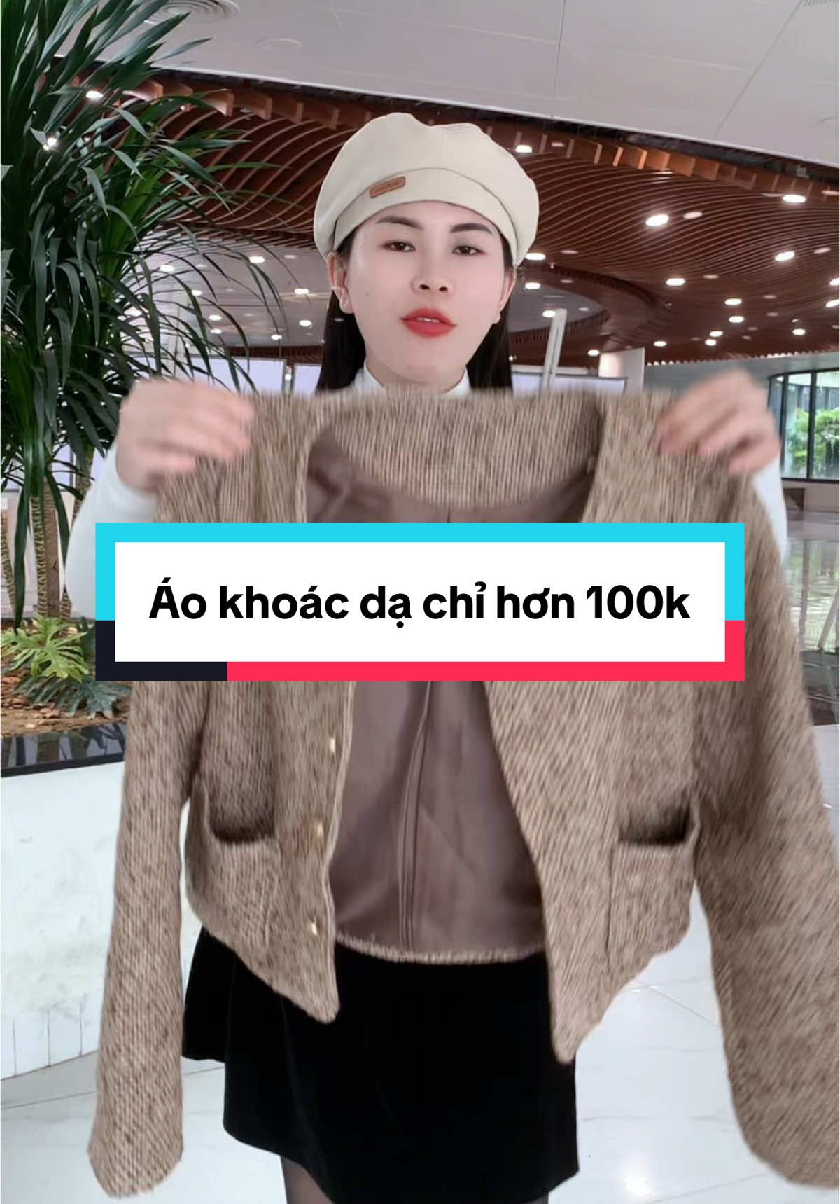 Áo khoác dạ dáng lửng nâu tiêu cúc đồng tiểu thư chỉ hơn 100k #xuhuong #aokhoacda #khoacdalung #phoidoxinh #shopkimyen61.