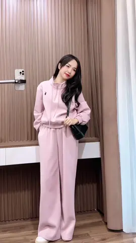 Sét Bộ Nỉ Khoá Cổ Chất Nỉ 2 Da #setdoxinh #setdodep #setdonu #setdothudong #thoitrangnu #xuhuong 